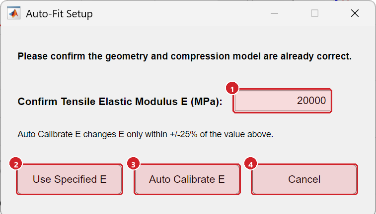 Auto-Fit Setup dialog